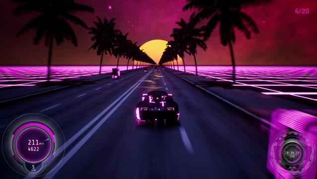 Synthwave Burnout PC Screenshot