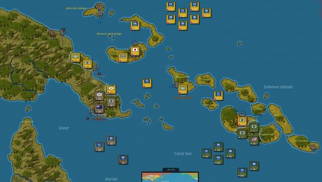Strategic Command: World War II – War in the Pacific Gameplay Screenshot