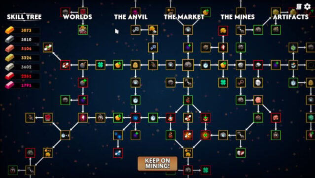 Keep on Mining! – Worlds Gameplay Screenshot