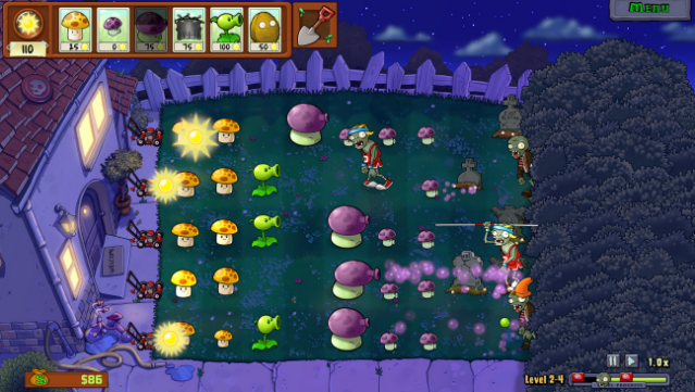 Plants vs. Zombies: Replanted Gameplay Screenshot