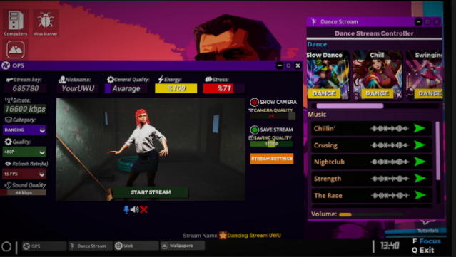 Streamer Life Simulator Gameplay Screenshot