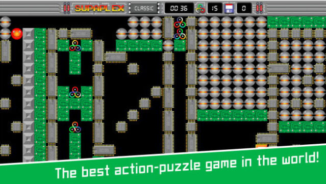 Supaplex Gameplay Screenshot