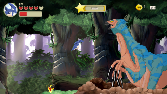 Super Saurio Fly: Jurassic Edition Gameplay Screenshot