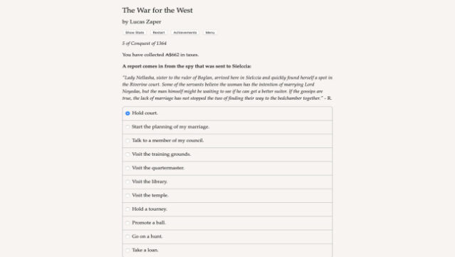 The War for the West PC Screenshot