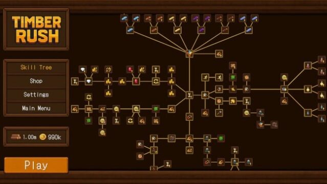 Timber Rush Gameplay Screenshot